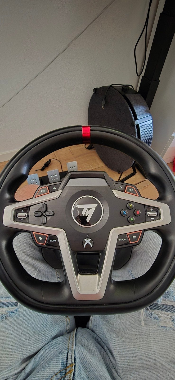 Thrustmaster T248 plus frame, Spelcomputers en Games, Thrustmaster, Ophalen, Zo goed als nieuw, Racestuur