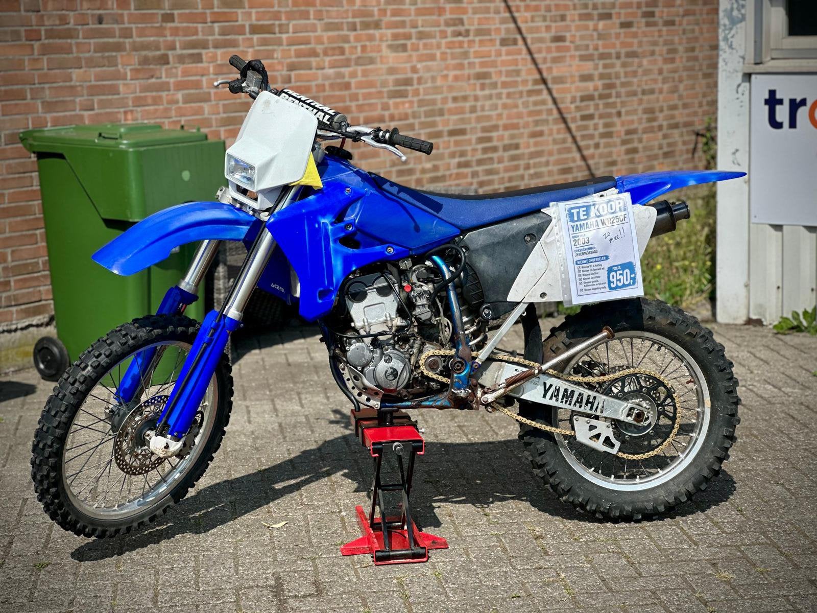 Yamaha WR250F 2003 moet weg!!!, Motoren, Motoren | Yamaha, Particulier, Crossmotor, 12 t/m 35 kW, 1 cilinder, Minimaal motorrijbewijs A1