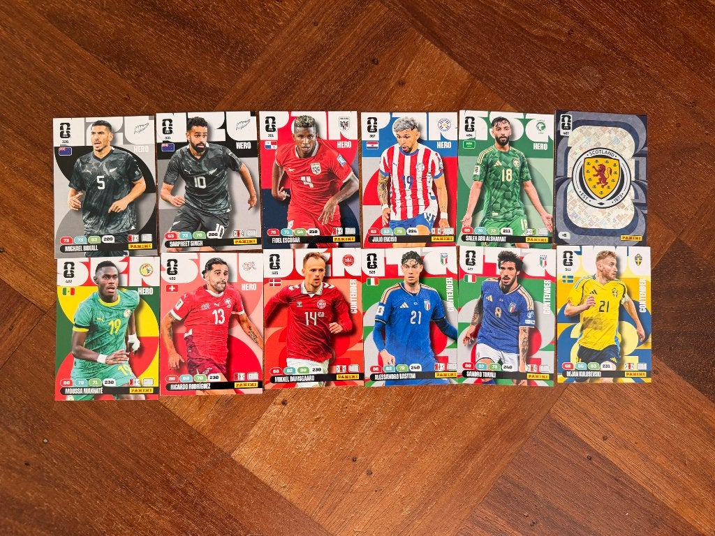 Panini WK 2026 kaarten, Ophalen of Verzenden, Zo goed als nieuw, Meerdere plaatjes