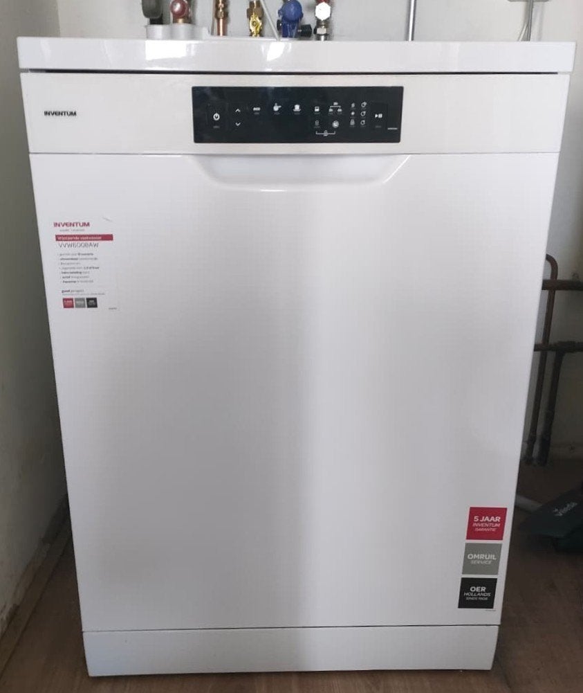 Inventum vaatwasser VVW6008AW / Vrijstaand, Ophalen, Zo goed als nieuw, 85 tot 90 cm, Energieklasse A of zuiniger