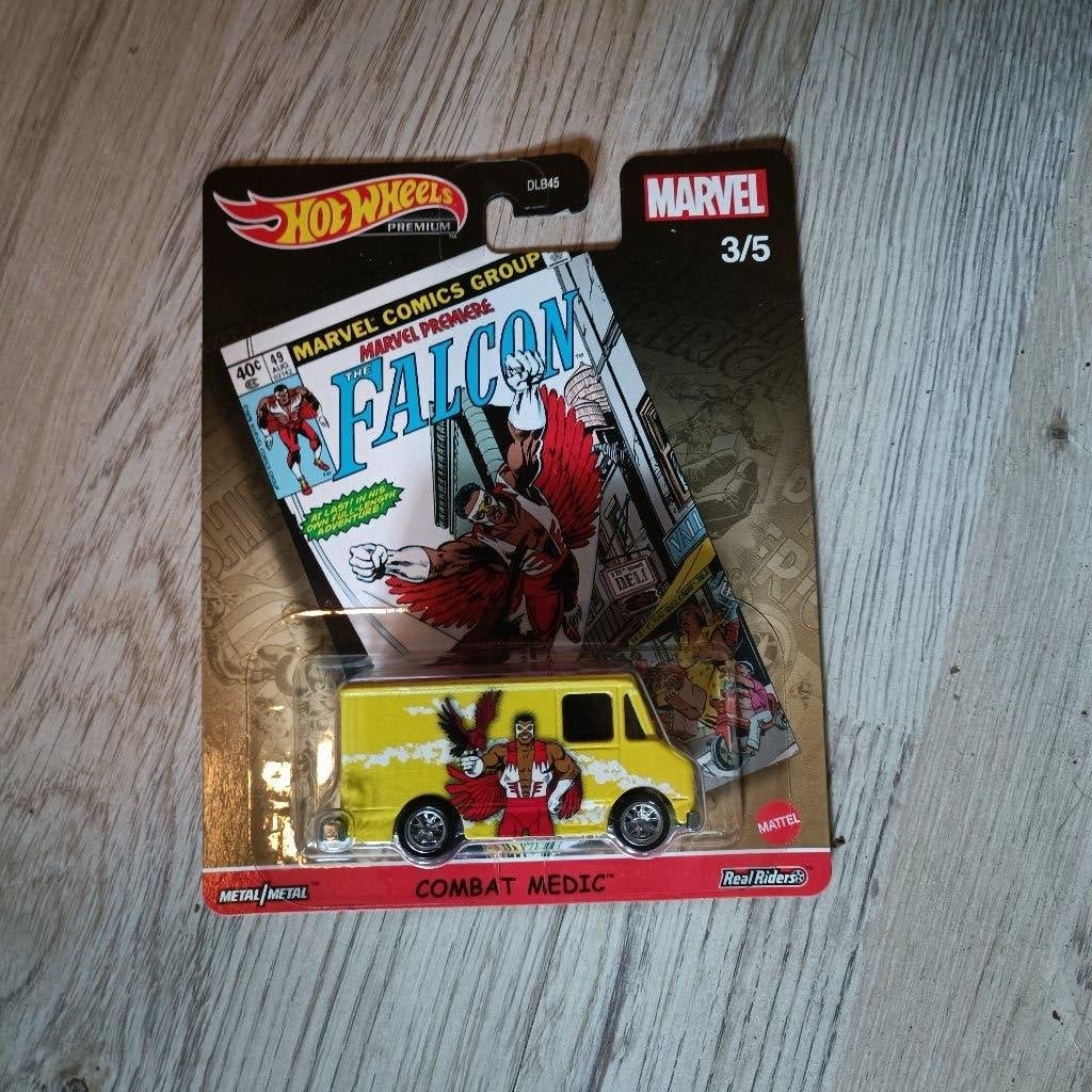Hot Wheels Premium Marvel Falcon Combat Medic, Ophalen of Verzenden, Nieuw, Auto