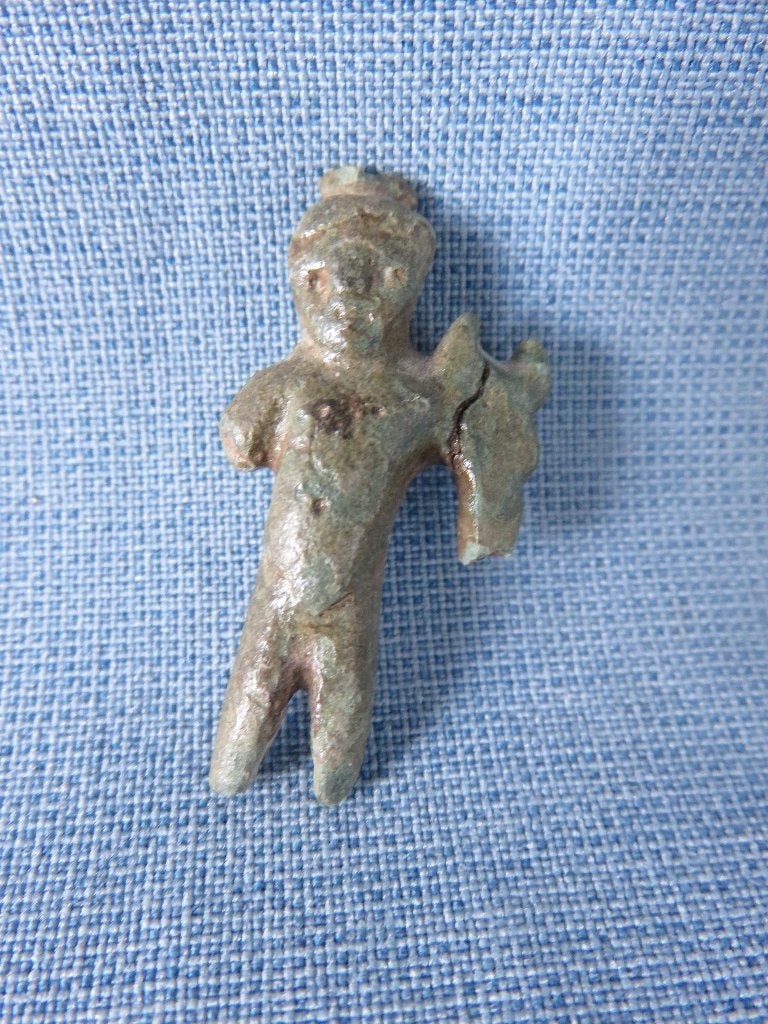 Romeinse rijk – Mercurius beeldje - brons - 1e -3e eeuw A.D., Ophalen of Verzenden, Brons
