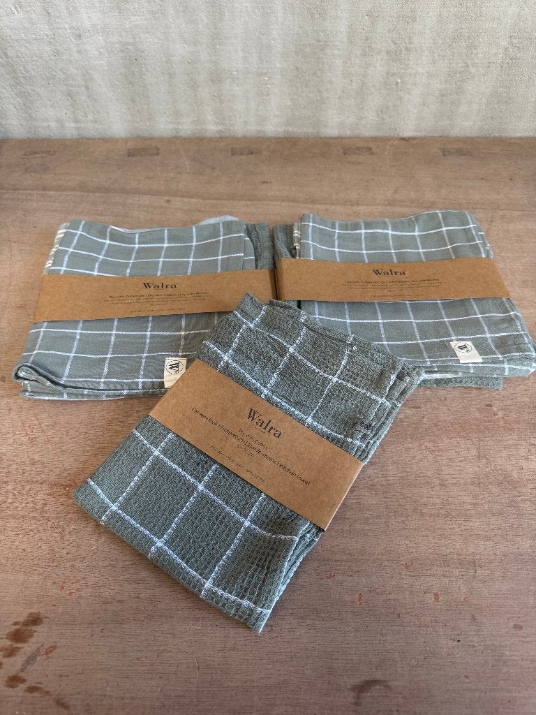Walra Keukendoekenset Dry  – Army Green – set van 3– Nieuw, Katoen, Overige merken, Nieuw, Groen