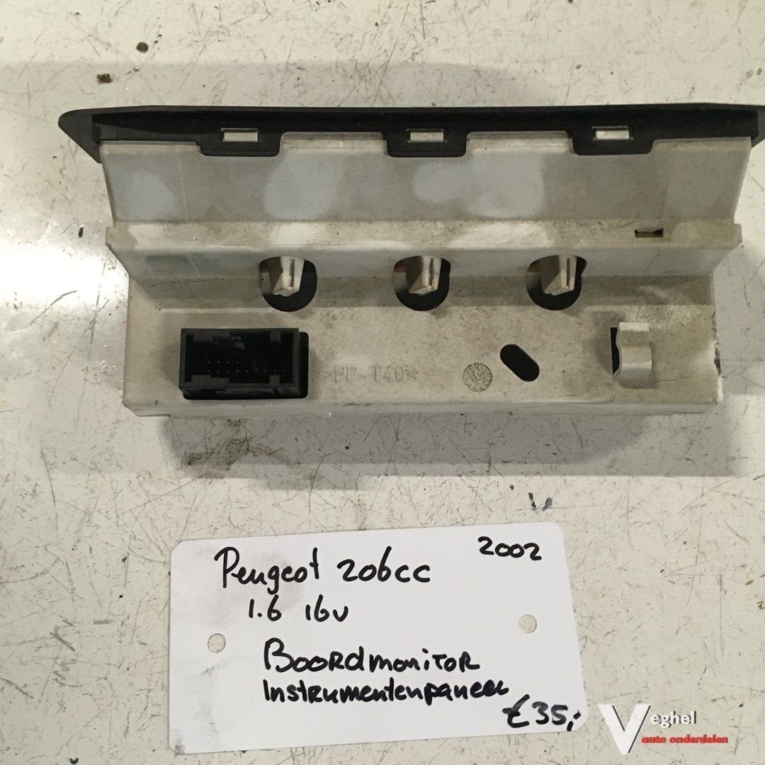 Peugeot 206 CC 2002 Instrumentenpaneel, Auto-onderdelen, Gebruikt, -, -, Ophalen of Verzenden