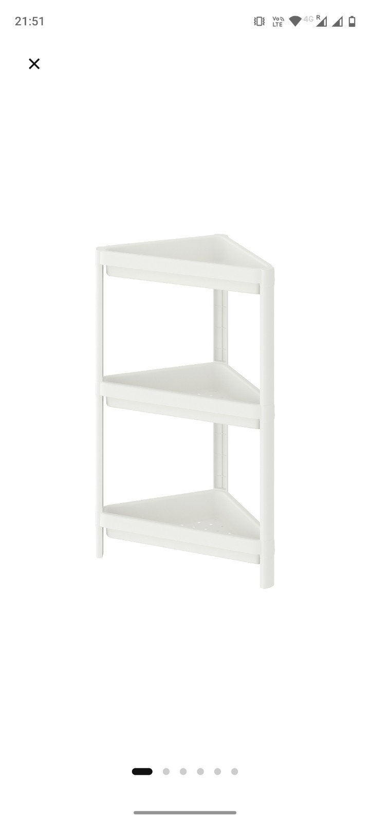 Corner shelf, Ophalen