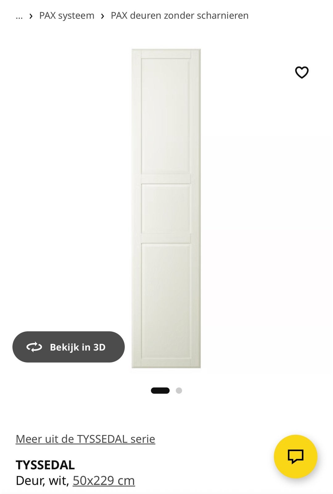Gezocht 6 ikea Tysedal deuren, Ophalen, 50 tot 100 cm, Zo goed als nieuw, Minder dan 100 cm