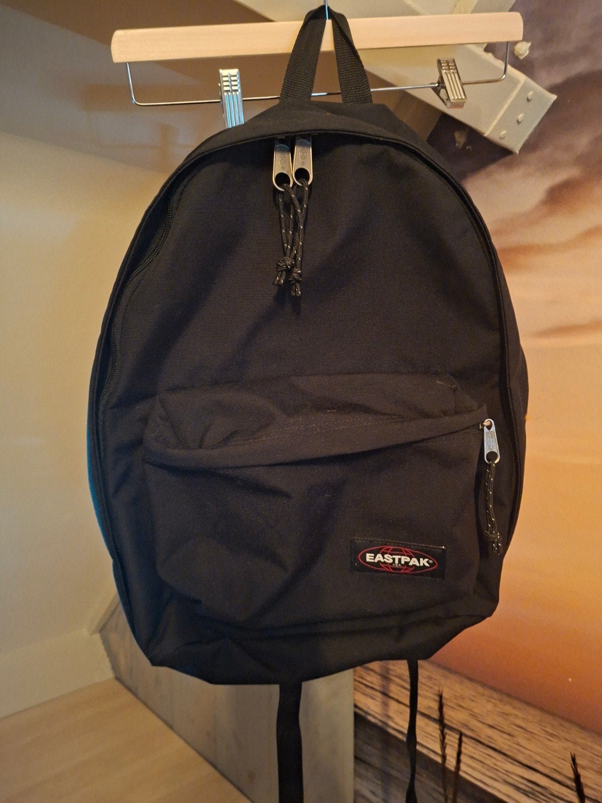 Eastpak Zwarte Rugzak - Zo goed als nieuw, Ophalen, Zo goed als nieuw, 25 tot 40 cm, Eastpak