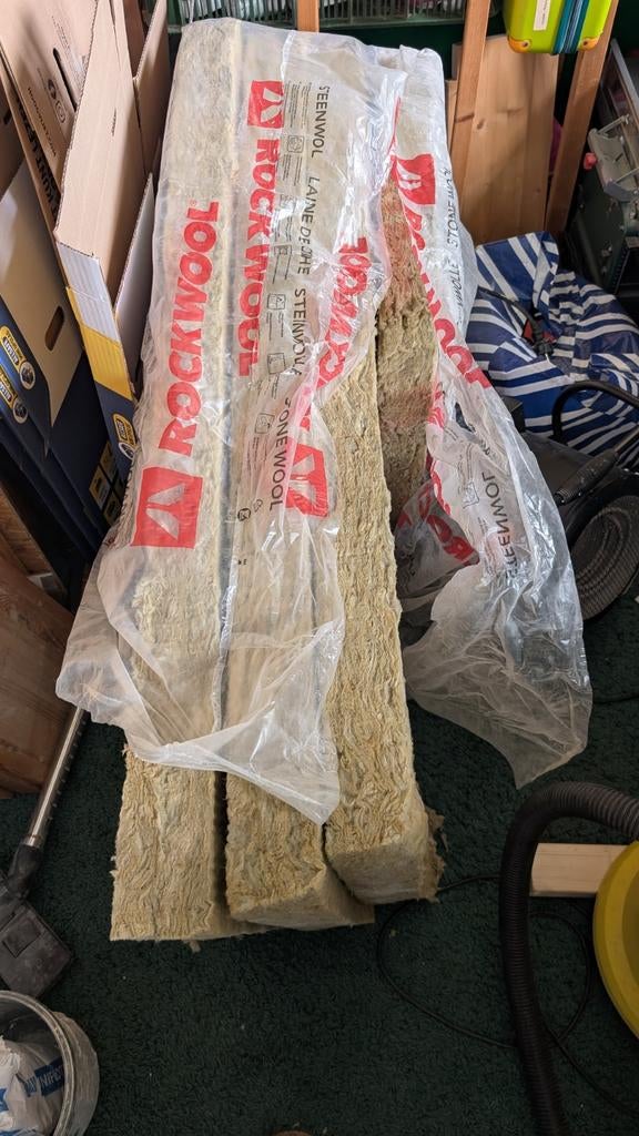 Rockwool isolatieplaten 8 cm dik - 3,5 plaat, Doe-het-zelf en Verbouw, Isolatie en Afdichting, Ophalen, Dakisolatie, Steenwol
