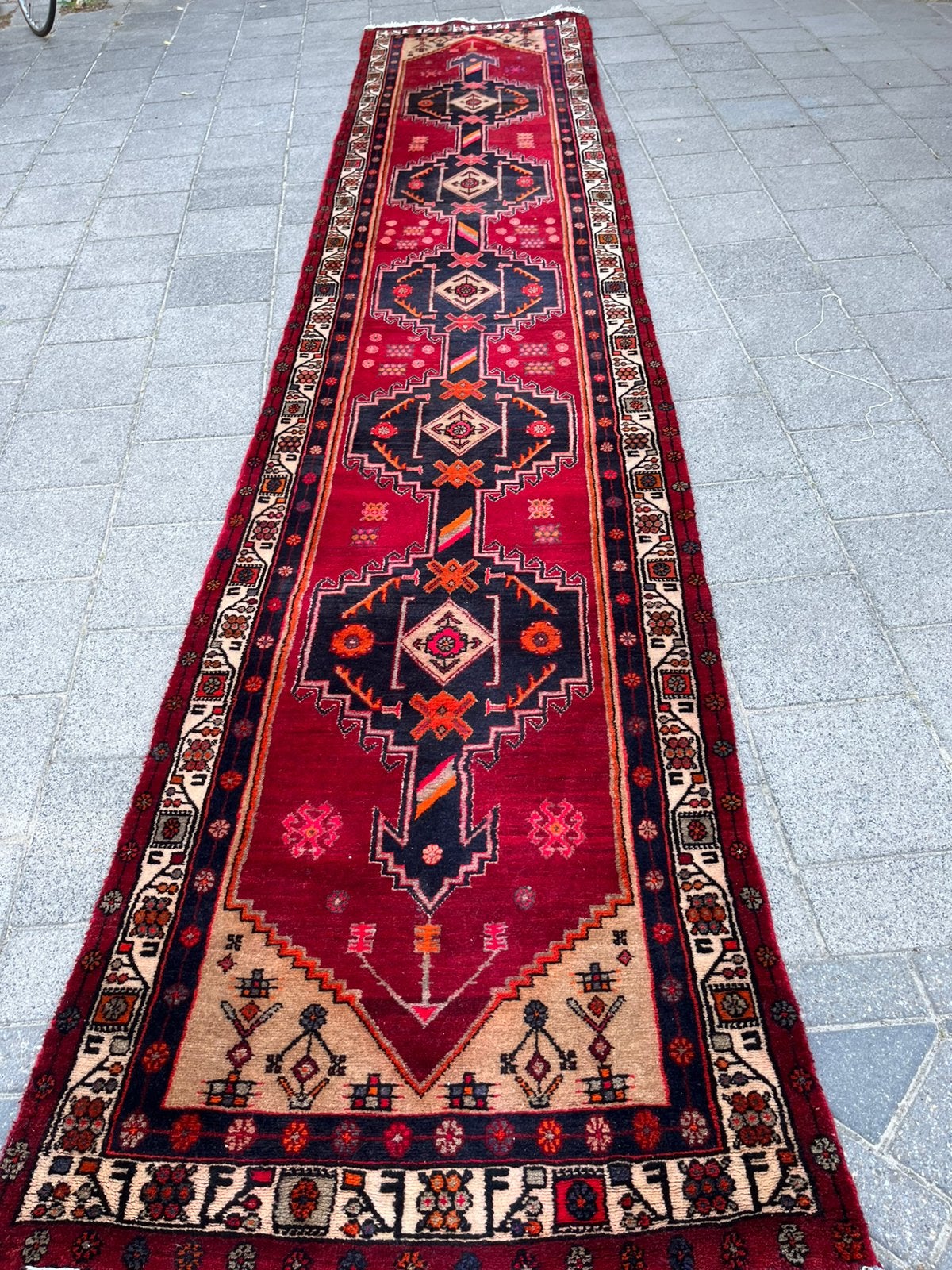 Perzische tapijt handgemaakte iran 470x100,, Ophalen, 200 cm of meer, 50 tot 100 cm, Zo goed als nieuw