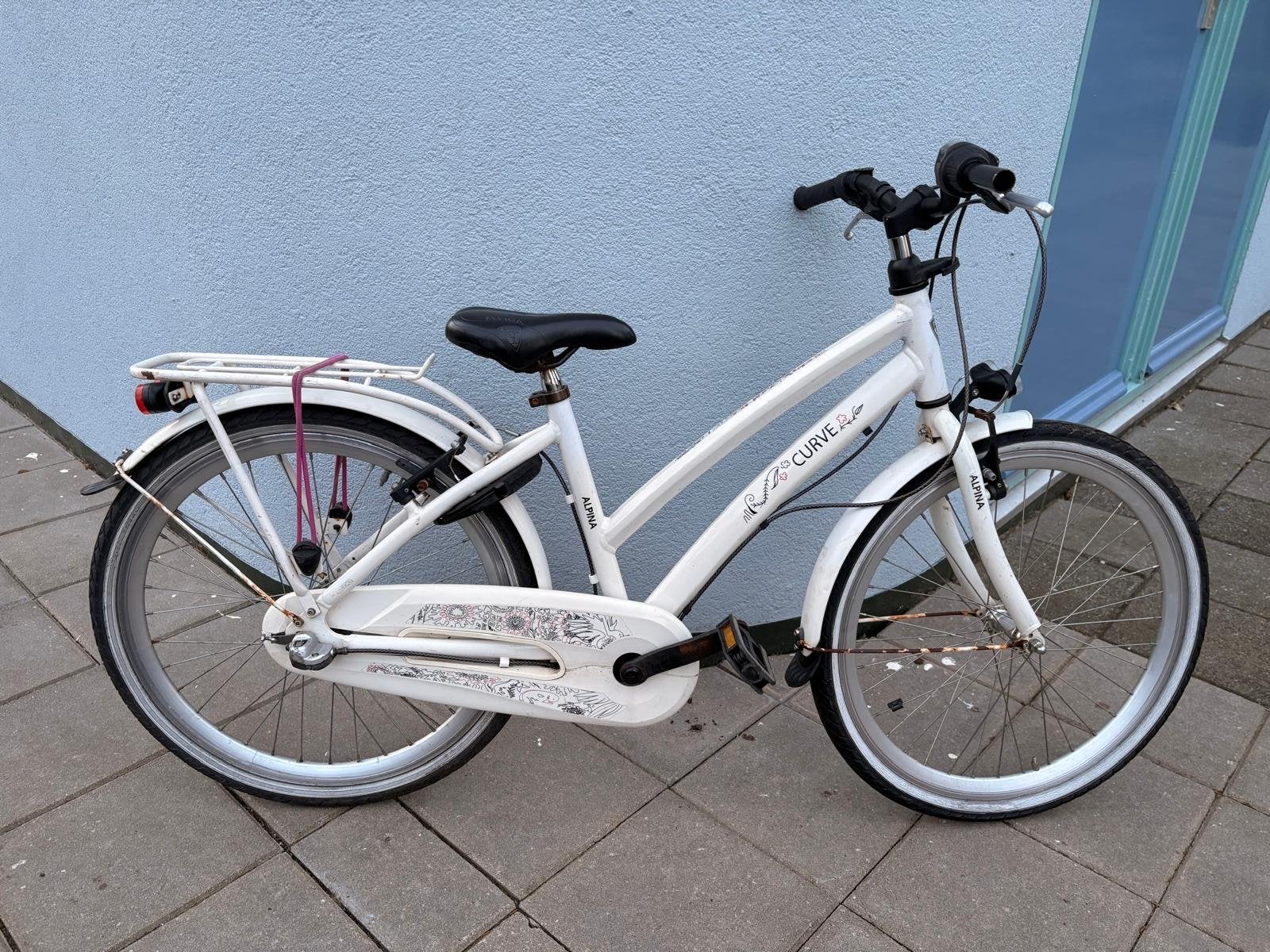 Meisjesfiets 24 inch met versnellingen en slot, Ophalen, Gebruikt, 20 inch, Versnellingen
