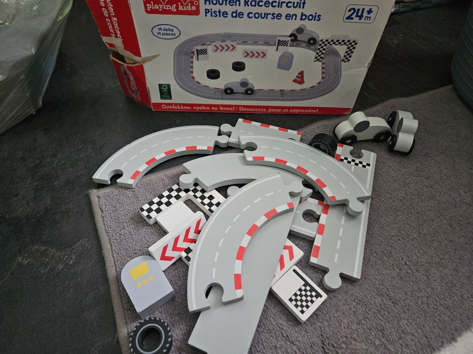 Houten racebaan, Kinderen en Baby's, Ophalen of Verzenden