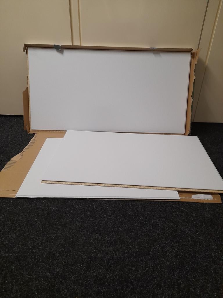 Ages one step wit stuc, Ophalen, Nieuw, Mdf, Plinten
