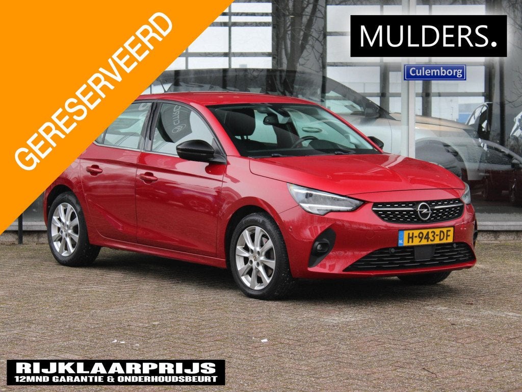 Opel Corsa 1.2T 100 ELEGANCE CAMERA/WINTERPACK/CLIMA, Auto's, Opel, Voorwielaandrijving, 12 maanden, Stof, Gebruikt