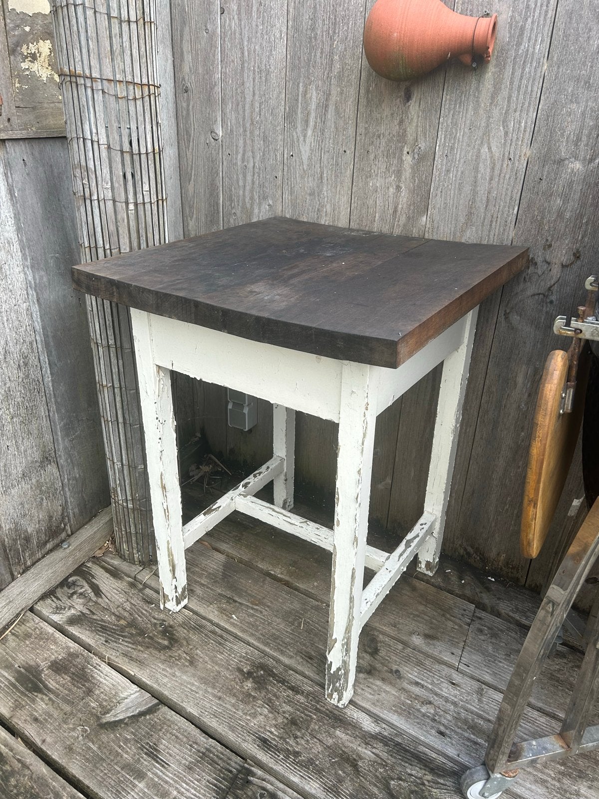 bijzettafel / hakblok - 82x62,5 cm, Ophalen
