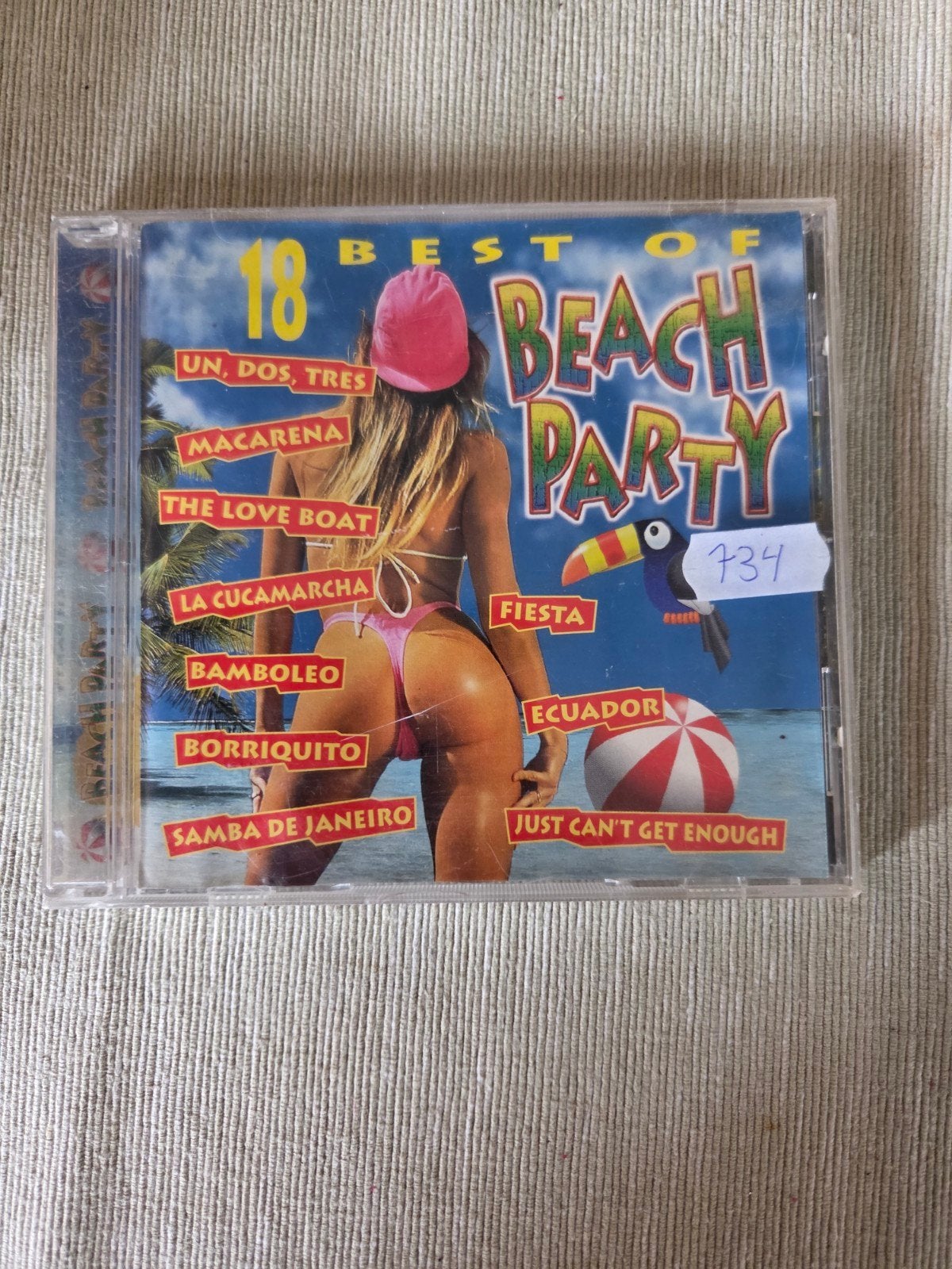 18 Best of Beach Party CD - Zomerse Dansmuziek, Ophalen of Verzenden, Gebruikt, Dance, Verzamelalbum