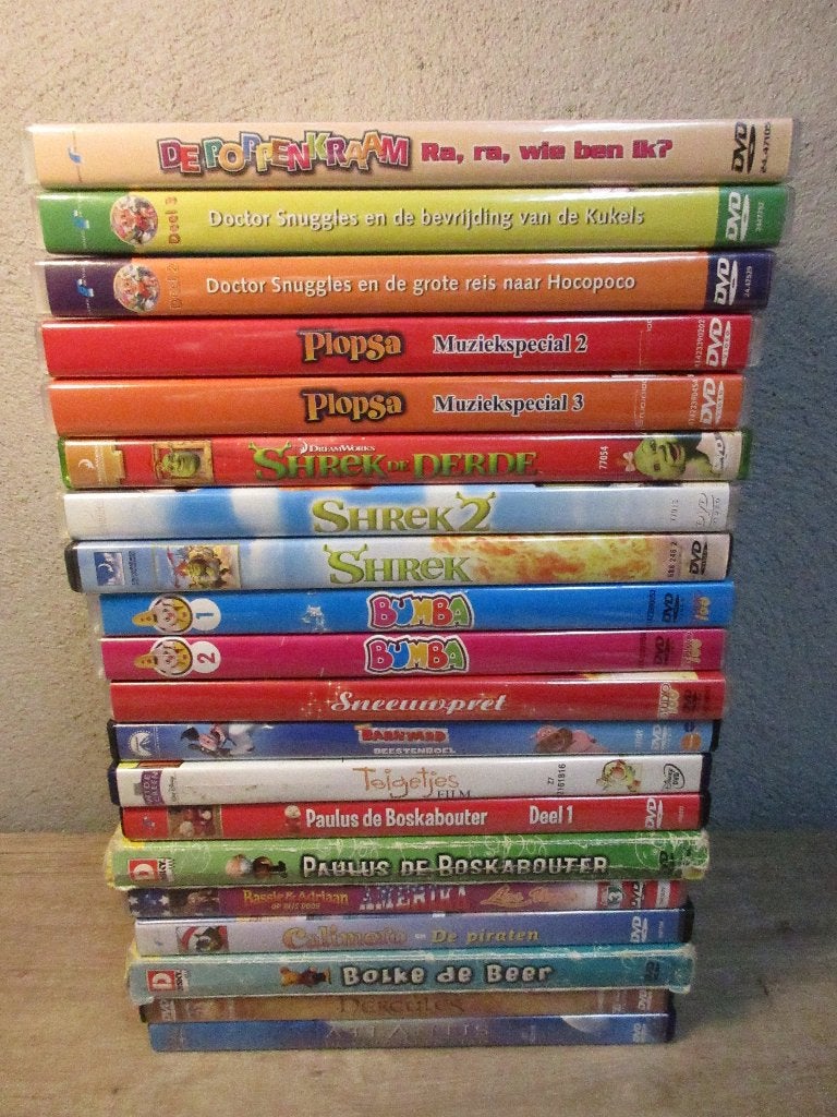 Partij kinder dvd's, Alle leeftijden, Ophalen of Verzenden, Gebruikt