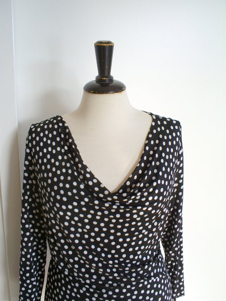 NIEUW __ EXPRESSO polkadot top maat M, Kleding | Dames, Maat 38/40 (M), Zwart, Nieuw, Lange mouw