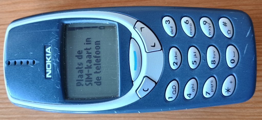 Nokia 3310 – volledig werkend - met nieuwe batterij, Gebruikt, Blauw, Geen camera, Fysiek toetsenbord