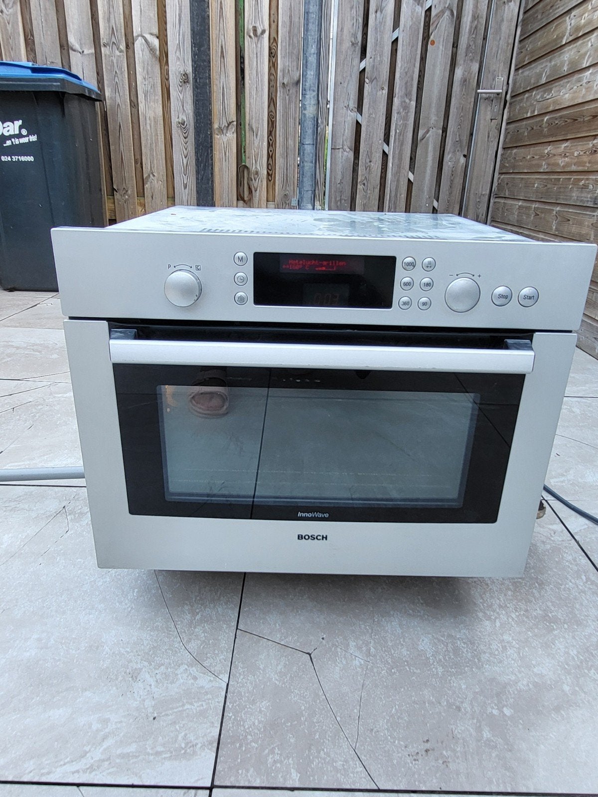 BOSCH INBOUW COMBI OVEN EN MAGNETRON, Ophalen of Verzenden, Zo goed als nieuw, Hete lucht
