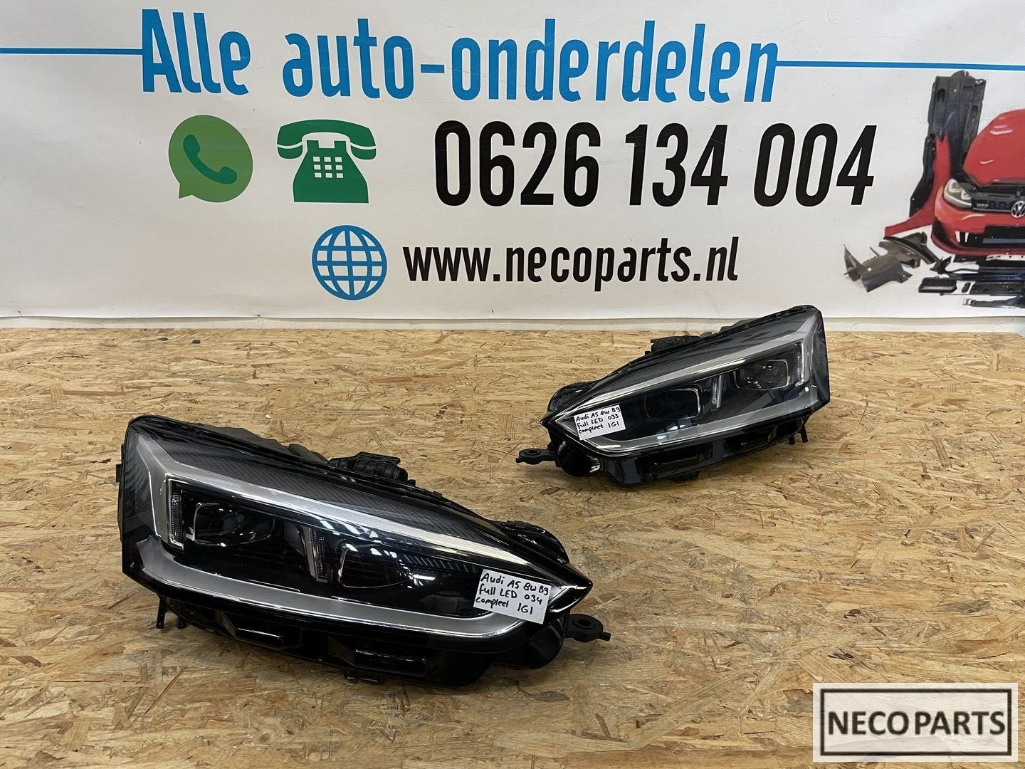 AUDI A5 F5 B9 8W6 VOL LED KOPLAMP KOPLAMPEN ORIGINEEL, Gebruikt, -, -, -