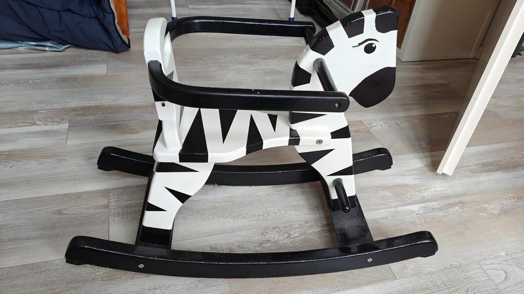 Hobbelpaard zebra, Ophalen, Gebruikt