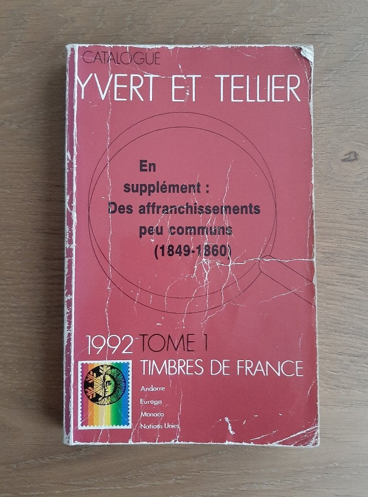 Postzegelcatalogus van Yvert Et Tellier Tome 1 uit 1992, Postzegels en Munten, Ophalen, Catalogus