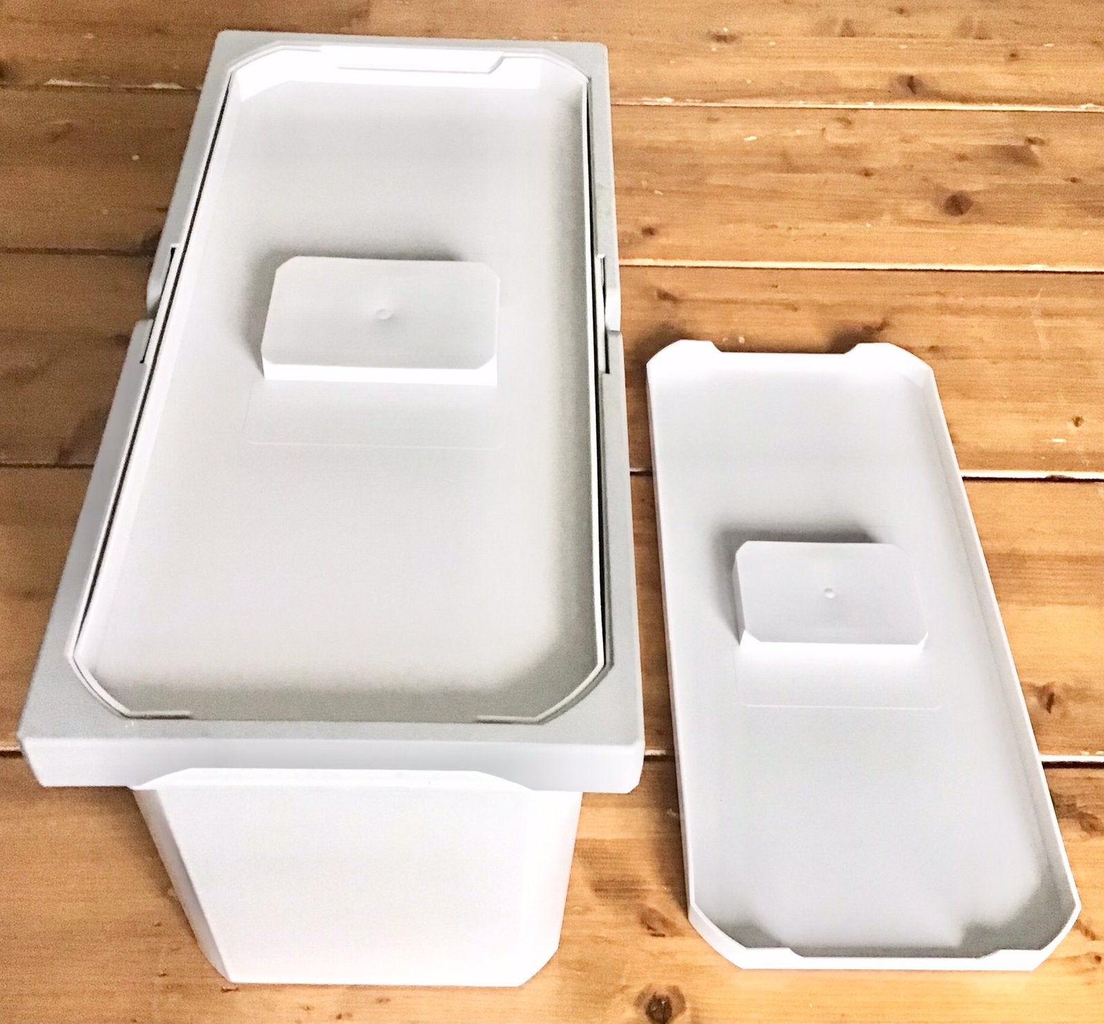 NABER AFVALEMMER / PRULLENBAK 10 LITER MET EXTRA DEKSEL, Kunststof, Ophalen of Verzenden, Zo goed als nieuw, 5 – 50