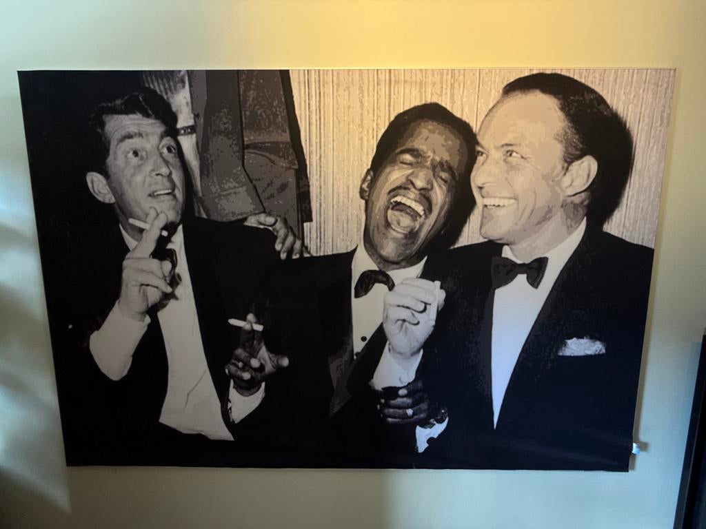 Iconische Foto op Kwaliteit Doek in Aluminium Frame, Huis en Inrichting, Ophalen of Verzenden, Zo goed als nieuw, 100 tot 125 cm