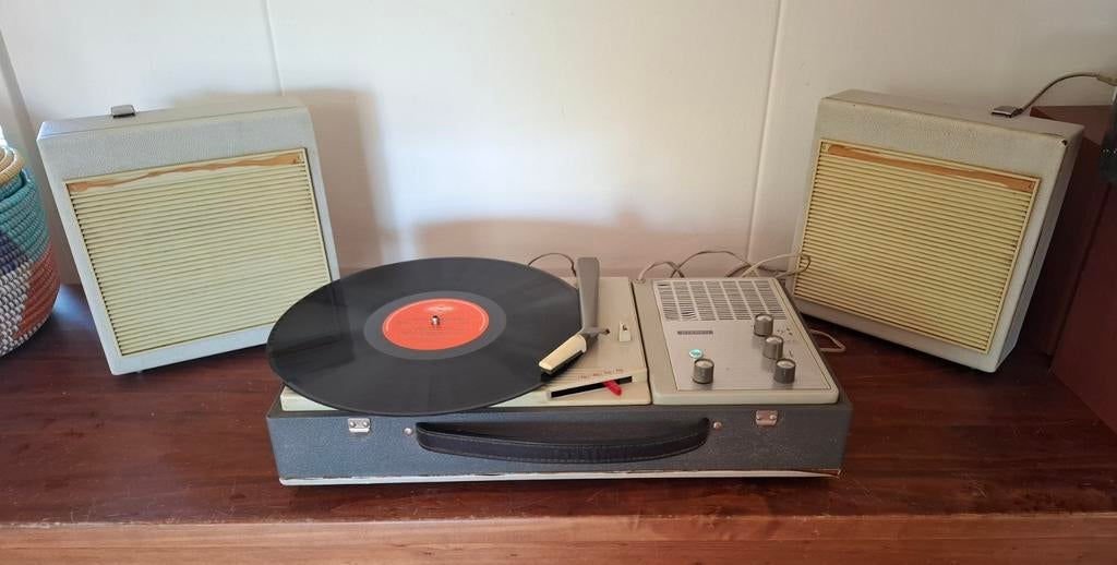 Vintage Philips AG 4956 platenspeler jaren 60, Ophalen of Verzenden, Gebruikt, Platenspeler, Philips