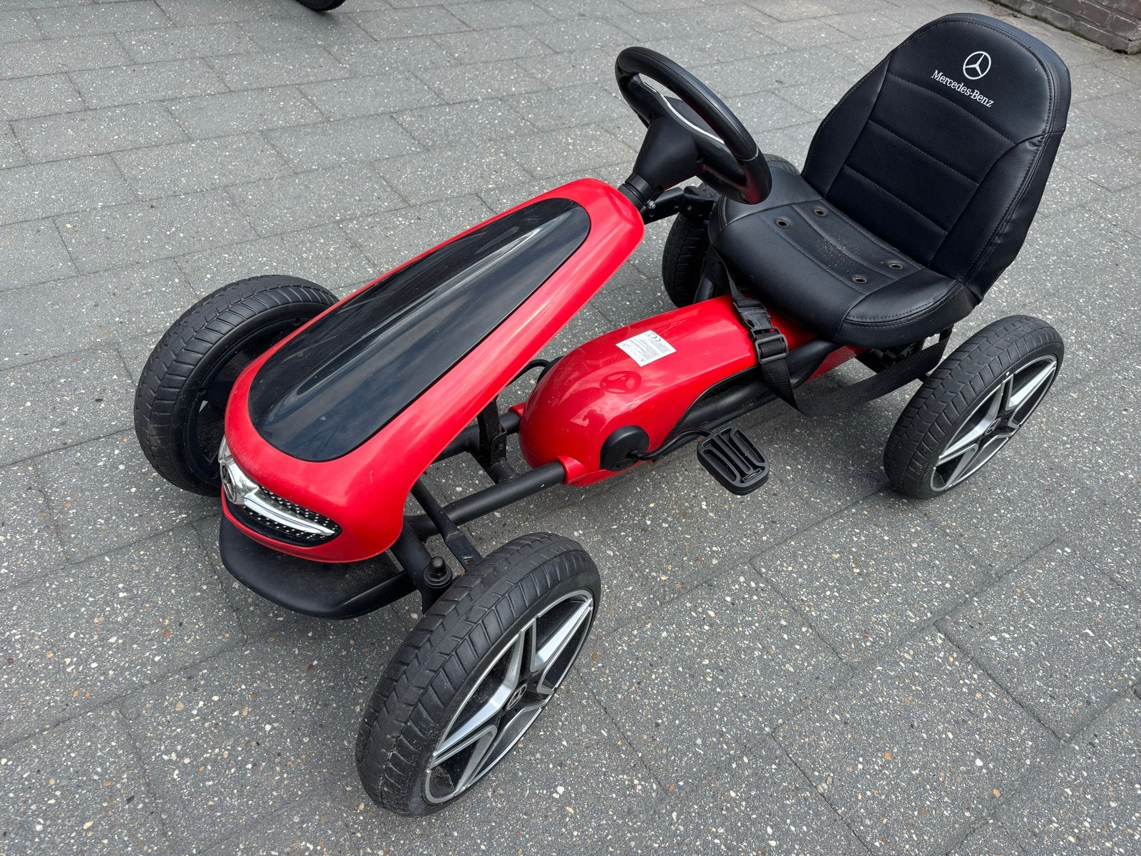 Super mooie Mercedes skelter Rood - met geluid, Ophalen, Gebruikt, Trapvoertuig
