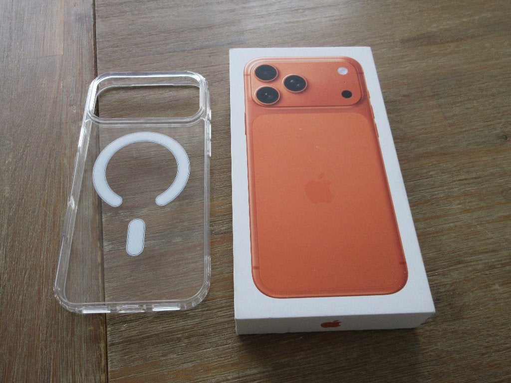 Iphone 17 Pro Max Orange 256GB + Splinternieuw + Case, Telecommunicatie, Nieuw, Goud, IPhone 17 Pro Max, Ophalen