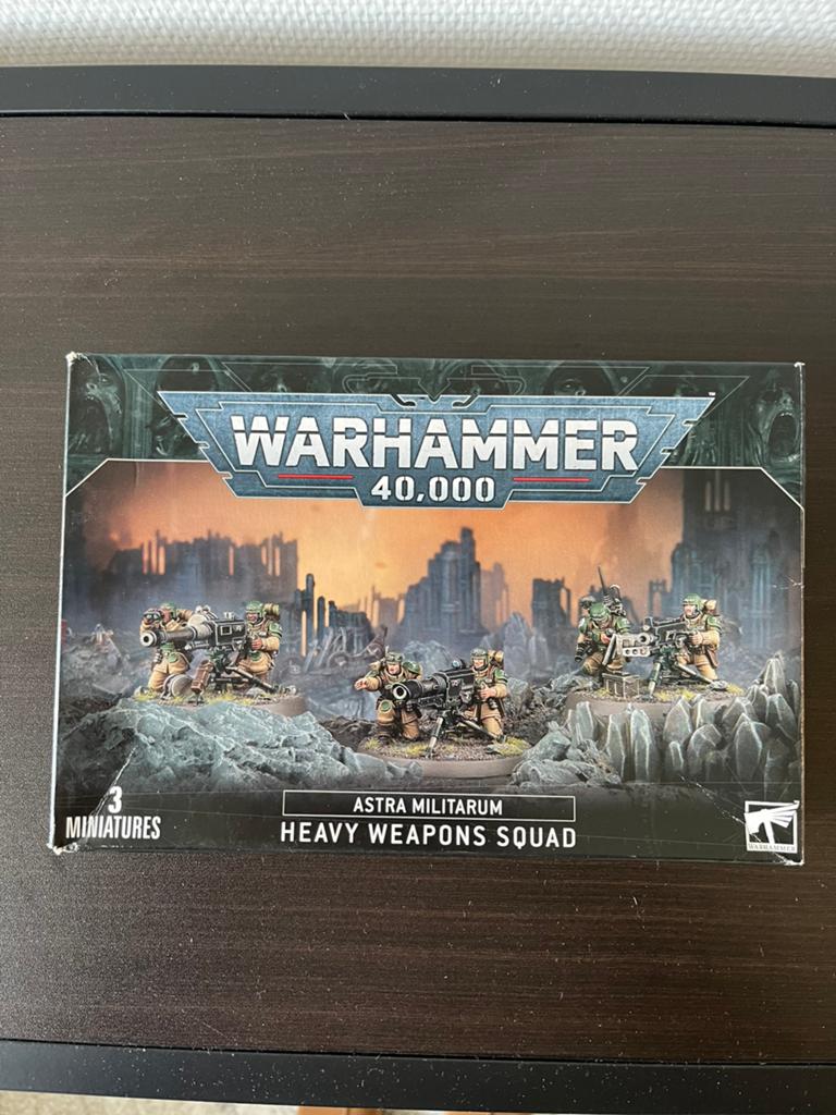 Warhammer Astra Militarum: Cadian Heavy Weapons Squad, Hobby en Vrije tijd, Wargaming, Ophalen of Verzenden, Zo goed als nieuw