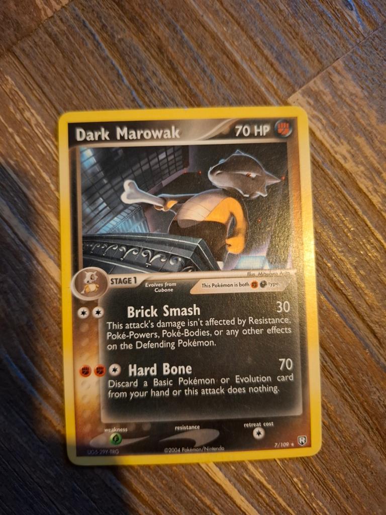Dark Marowak 7/109 - EX Team Rocket Returns Pokémon Kaart, Ophalen of Verzenden, Gebruikt, Losse kaart