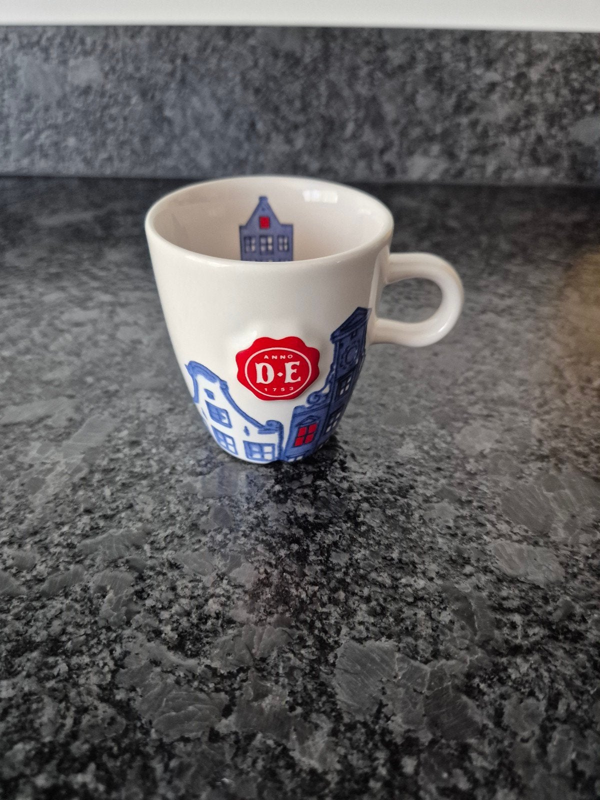 Douwe Egberts / Royal Raja - mokje Hollandsche Waaren, Ophalen of Verzenden, Porselein, Overige stijlen