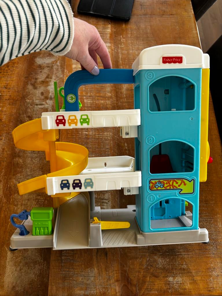 Fisher-Price garage met auto's, Ophalen, Zo goed als nieuw, Speelset
