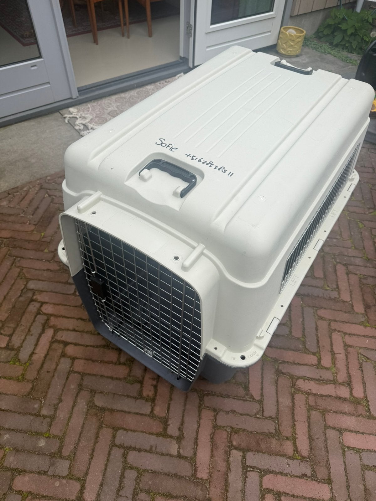 Honden reisbench vliegtuig, Dieren en Toebehoren, Ophalen of Verzenden, Gebruikt
