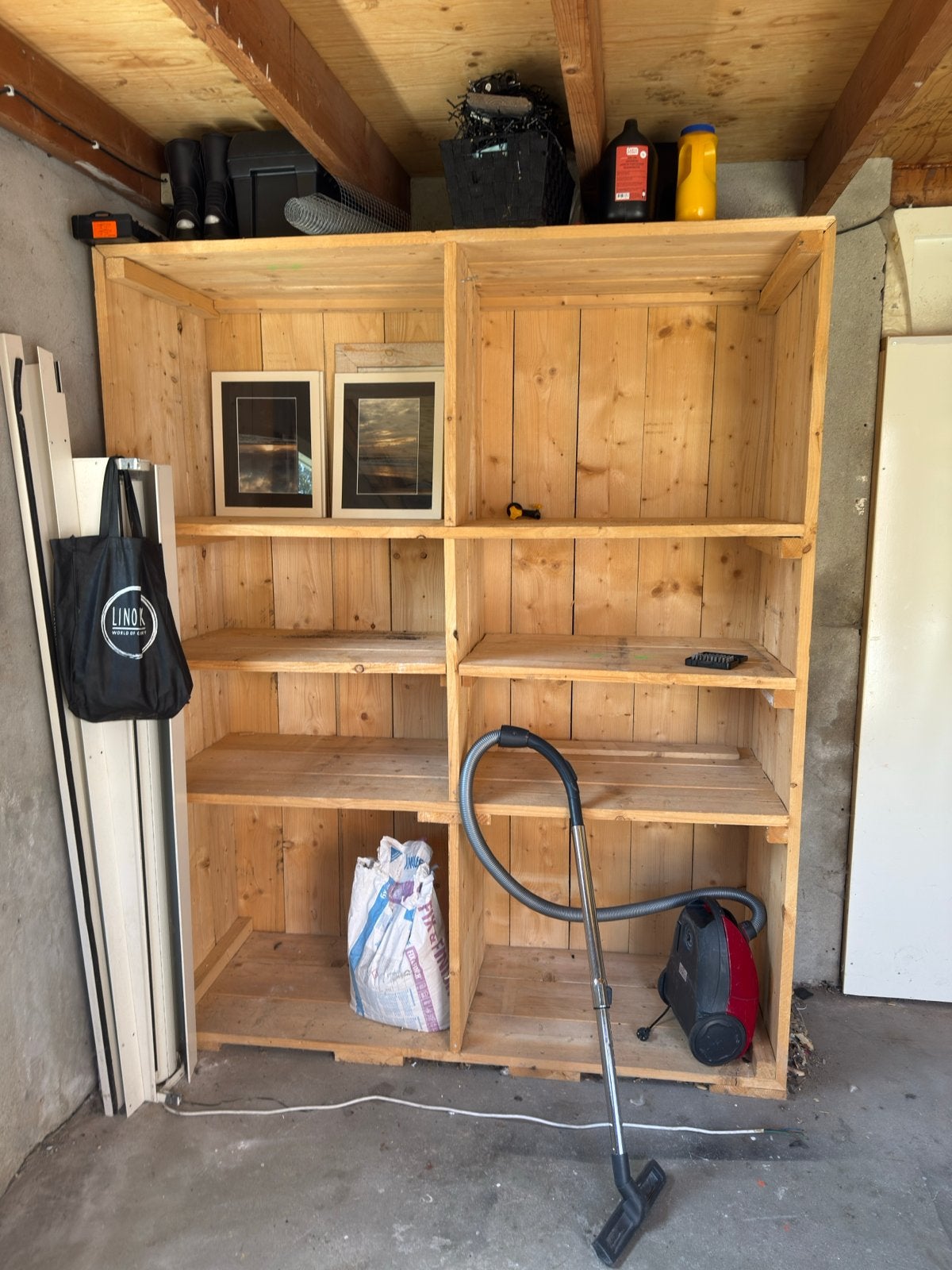 Steigerhouten kast - zelfgemaakt en zo goed als nieuw, Ophalen, Met plank(en), 100 tot 150 cm, Zo goed als nieuw