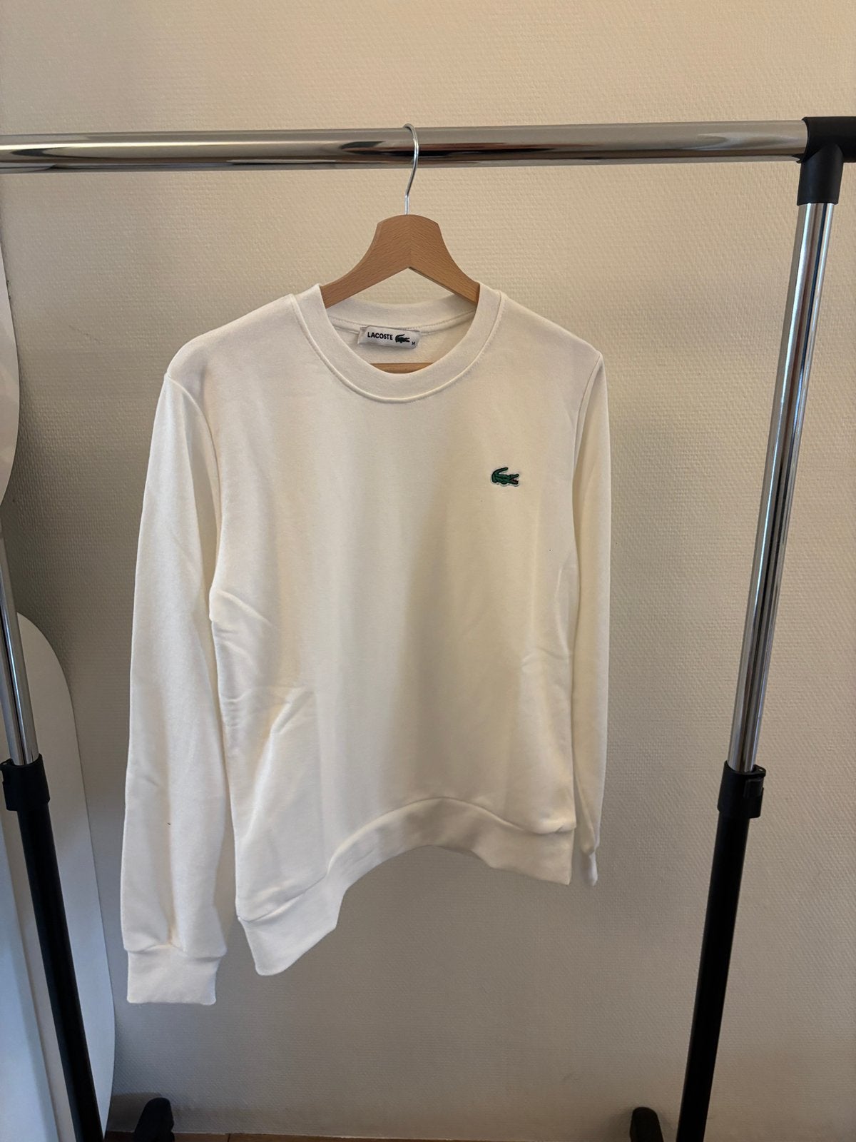 Lacoste trui wit S, Verzenden, Zo goed als nieuw, Maat 48/50 (M), Wit