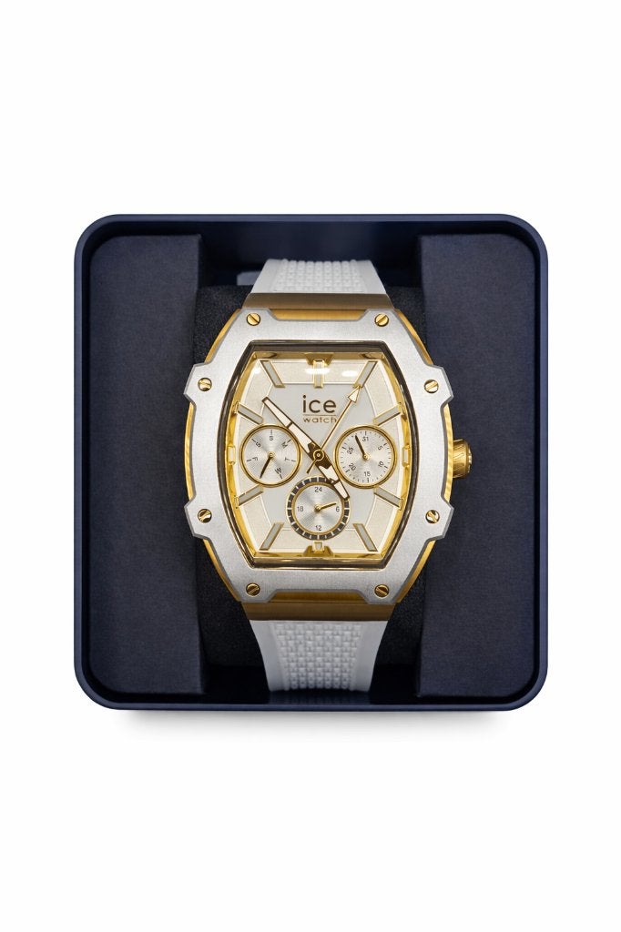 Ice Watch Boliday White Gold Steel, Sieraden, Tassen en Uiterlijk, Horloges | Dames, Overige merken, Kunststof, Verzenden, Polshorloge