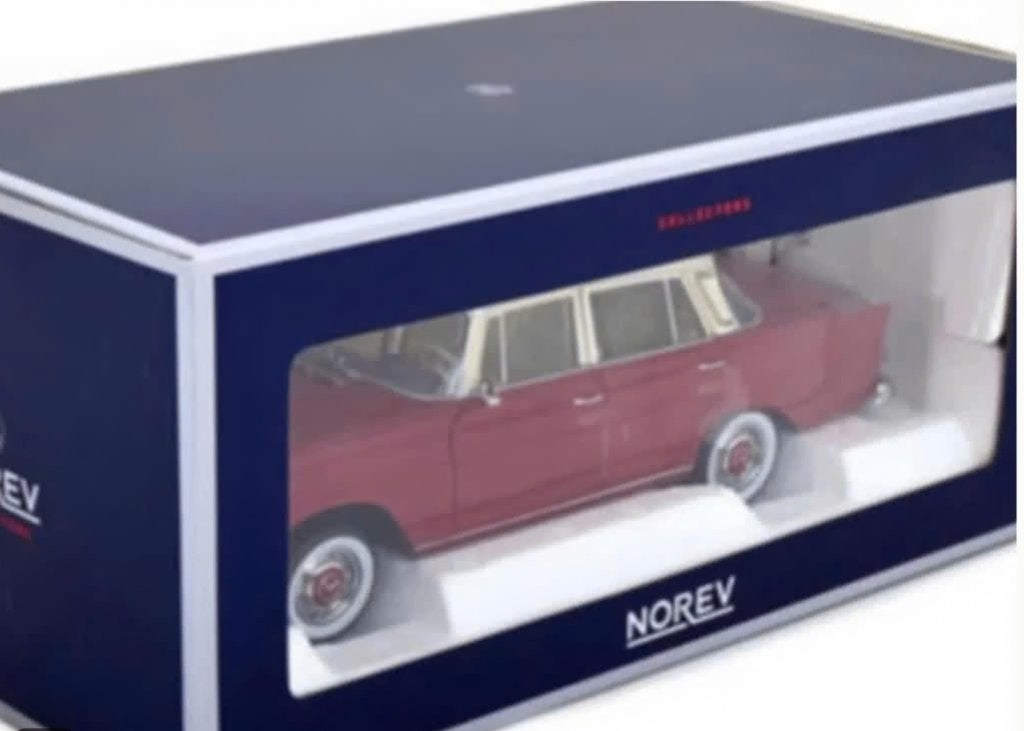 Mercedes Benz 200 1966 Rood schaal 1/18 NOREV ref. 183706, Ophalen of Verzenden, Nieuw, Auto, Norev