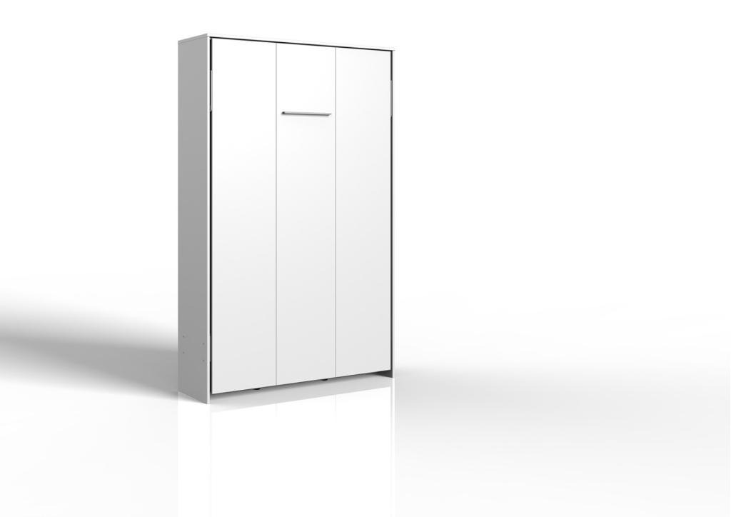 Juist opklapbed verticaal - 120x200 - Wit, Niet ingevuld, Niet ingevuld, Niet ingevuld