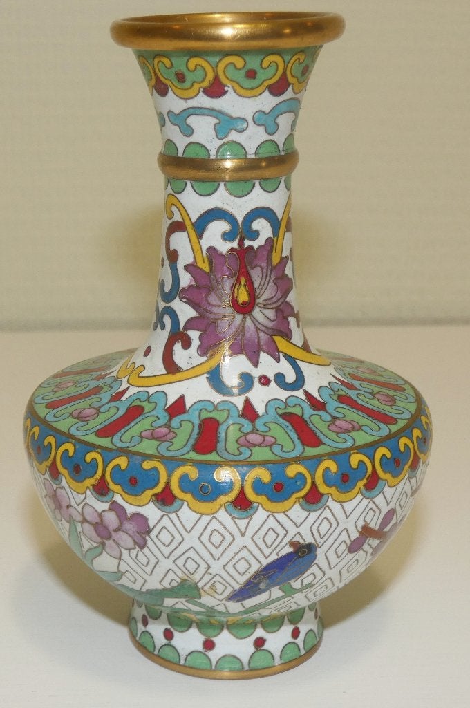 Cloisonné vaasje [1781-B], Ophalen of Verzenden