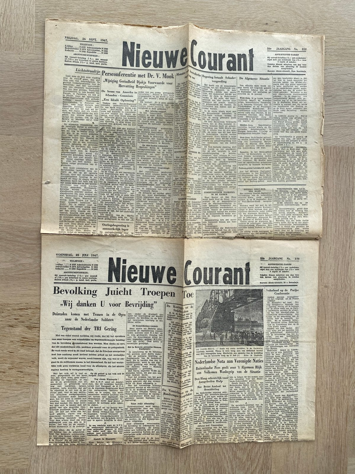 WO2 Kranten en items uit Nederlands-Indië, Verzamelen, Militaria | Tweede Wereldoorlog, Ophalen of Verzenden, Overige soorten