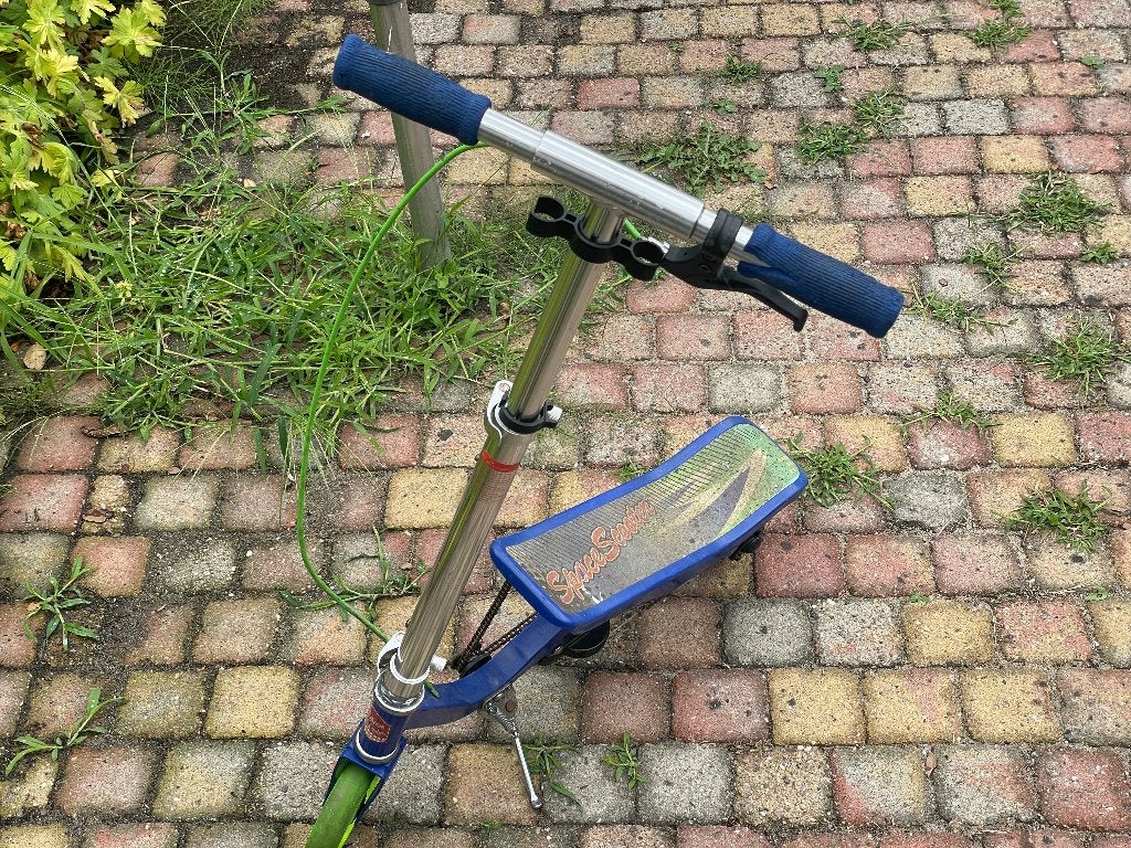 Space scooter junior, Ophalen, Gebruikt