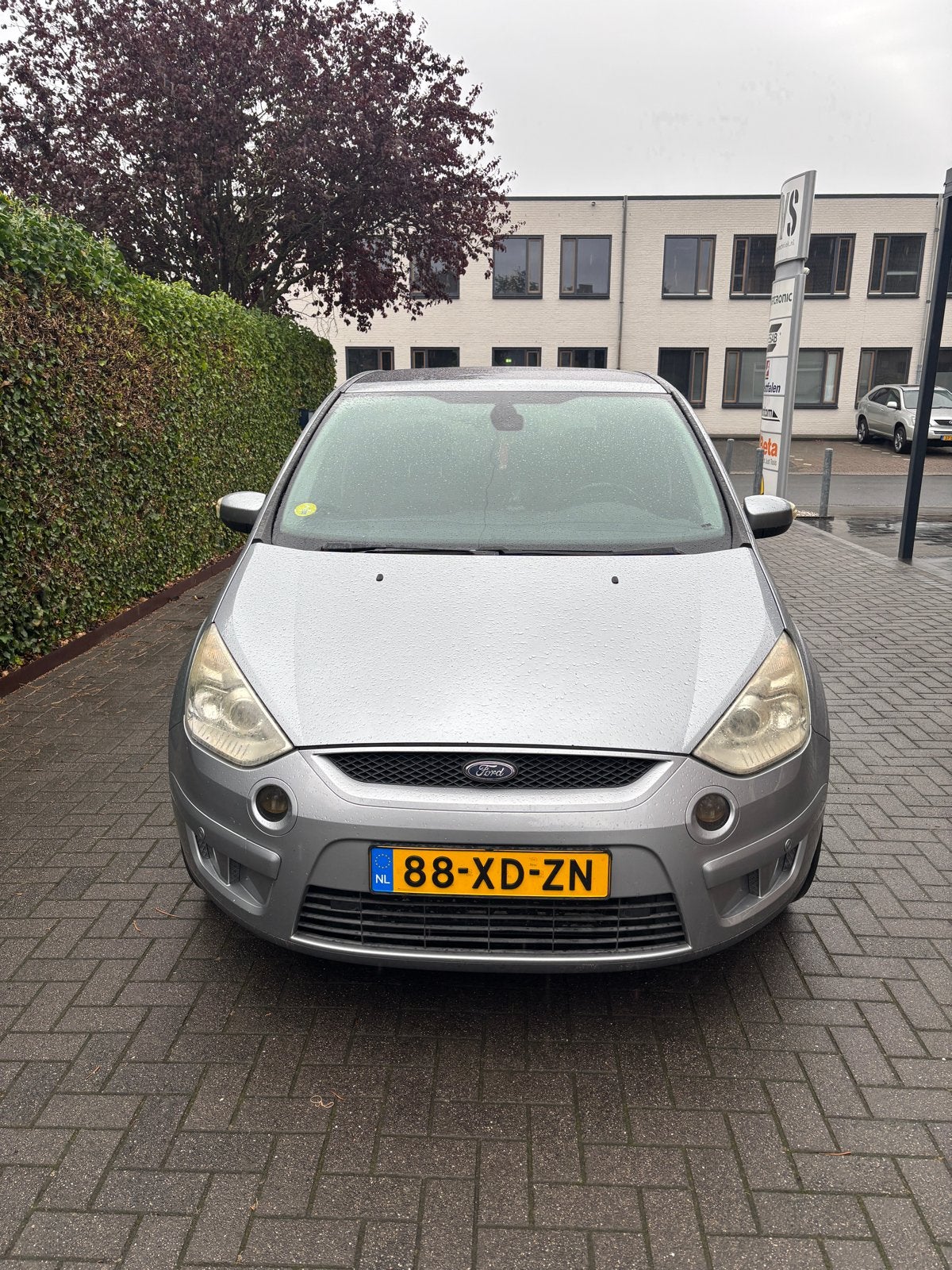 Ford S-Max 2.5 20V Turbo 162KW 2007 Grijs, Auto's, Voorwielaandrijving, Stof, Parkeersensor, 7 stoelen