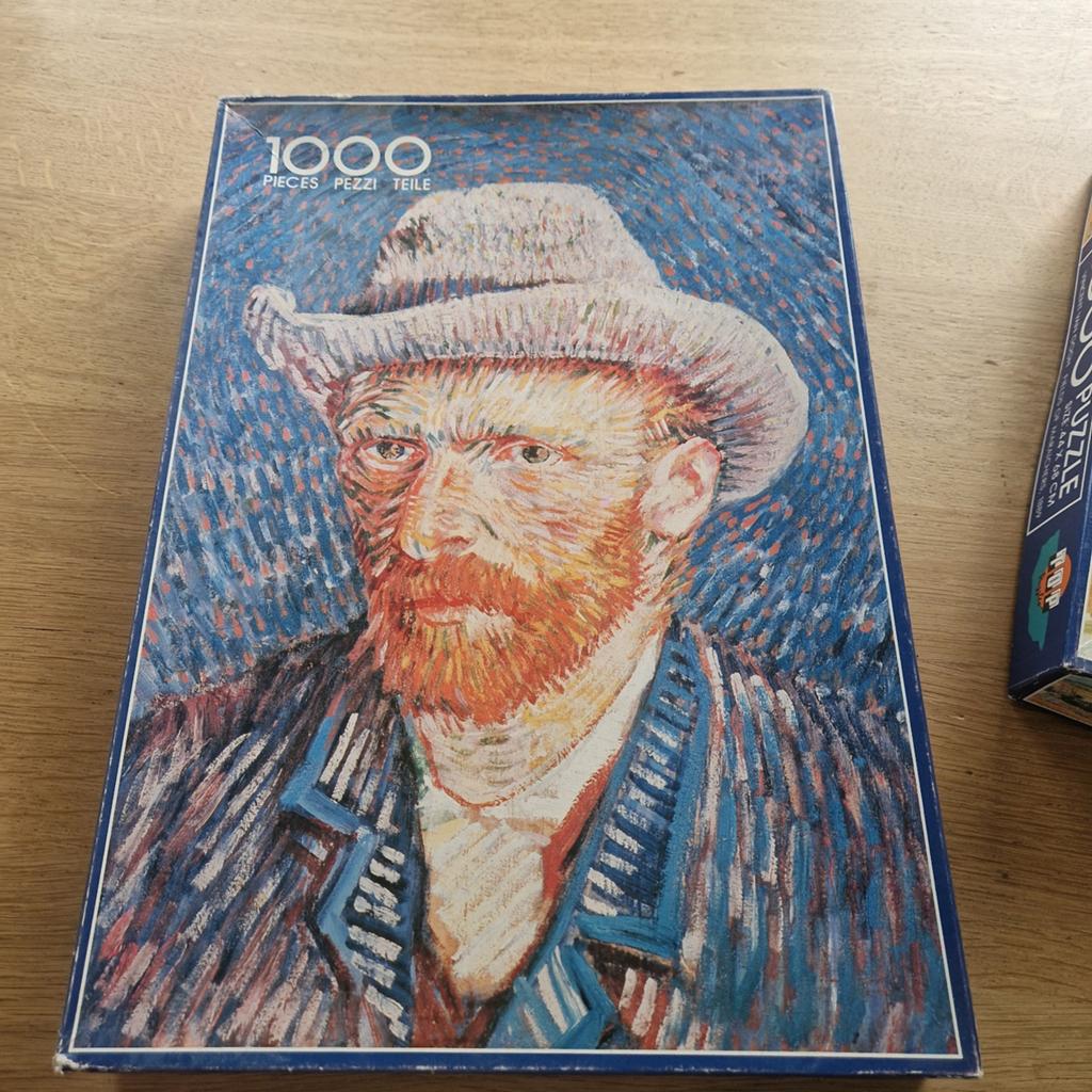 Puzzels Van Gogh, Mucha, Klimt, Renoir enz., Ophalen of Verzenden, 500 t/m 1500 stukjes, Gebruikt, Legpuzzel