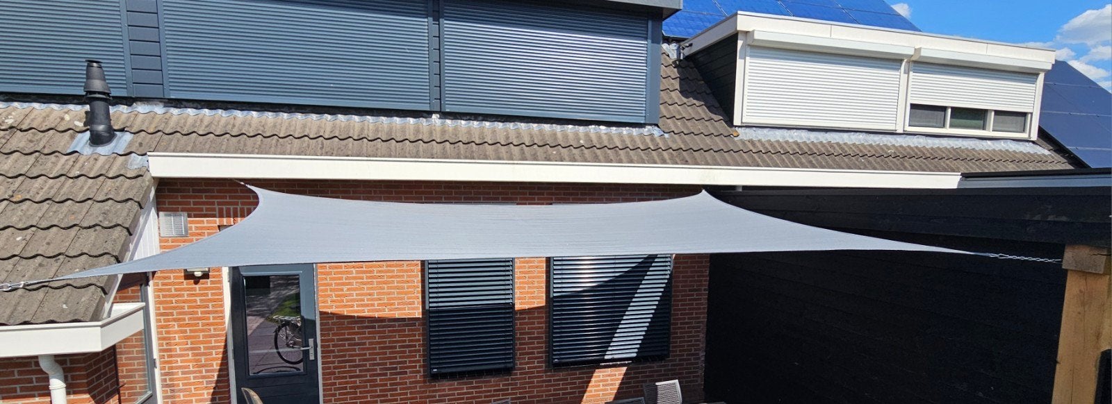 Nesling/Platinum Coolfit schaduwdoek rechthoek antraciet 3x5, Ophalen of Verzenden, Zo goed als nieuw