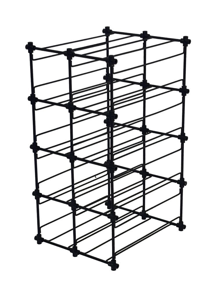 Vintage Wijnrek Modulair Metaal Jaren 80 Minimalistisch, Ophalen, Gebruikt, Vintage wijnrek, Vintage wijnrek
