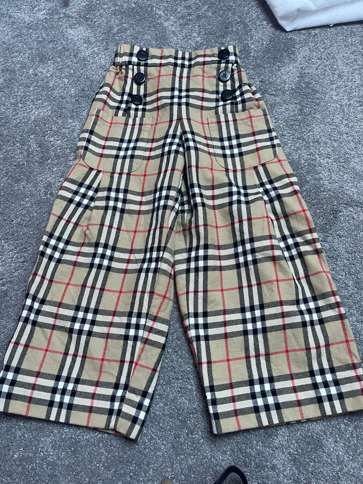 Burberry geruite broek voor kinderen - maat 116 (6Y), Ophalen, Zo goed als nieuw, Jongen of Meisje, Broek