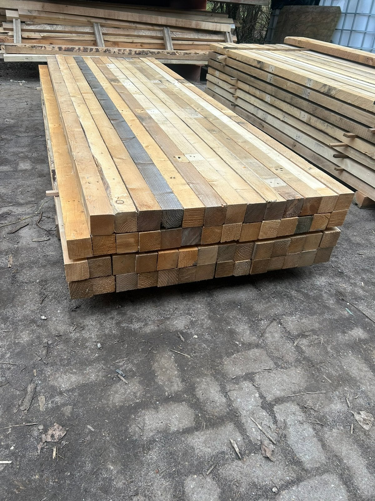 Houten palen, Tuin en Terras, Palen, Balken en Planken, Ophalen, Zo goed als nieuw, 250 cm of meer, Palen